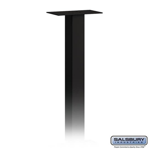 Salsbury Industries Salsbury 4795BLK Ground Mounted Mail House Post In Black 4795BLK